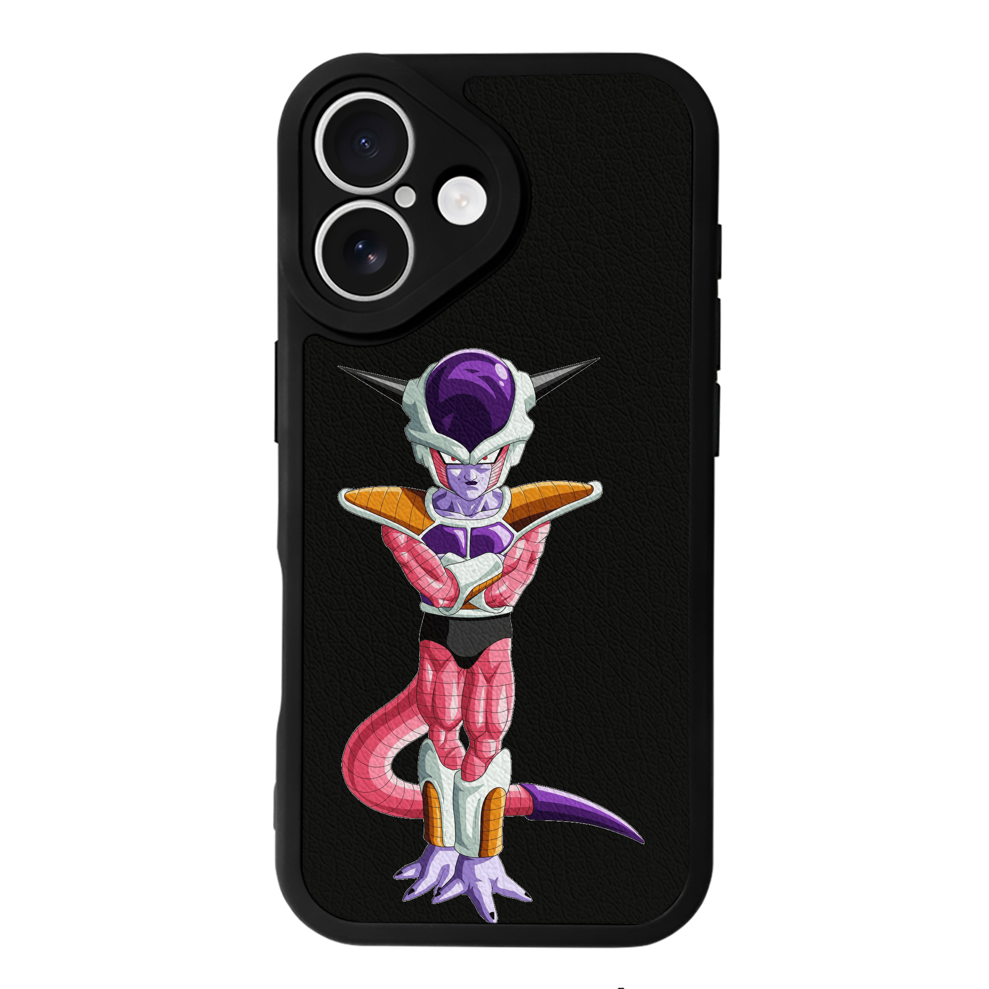 （画像用） ドラゴンボール フリーザ DRAGON BALL Frieza 【iPhone 16シリーズ対応】シリコンスマホケース（レザー調） 材質：シリコン